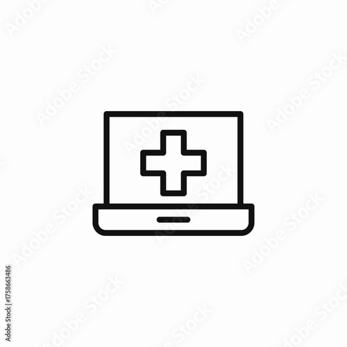 online medical service icon sign vector