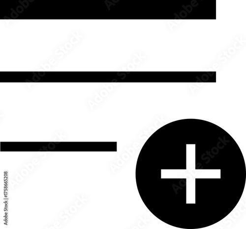 Playlist Icon , Music Player Interface, Audio Tracks, Sound Control, Headphones, Song List, Streaming Media, DJ Mix, Entertainment, and Digital Music Symbols in Modern Vector Styles, used for web