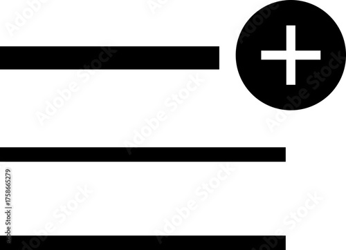 Playlist Icon , Music Player Interface, Audio Tracks, Sound Control, Headphones, Song List, Streaming Media, DJ Mix, Entertainment, and Digital Music Symbols in Modern Vector Styles, used for web