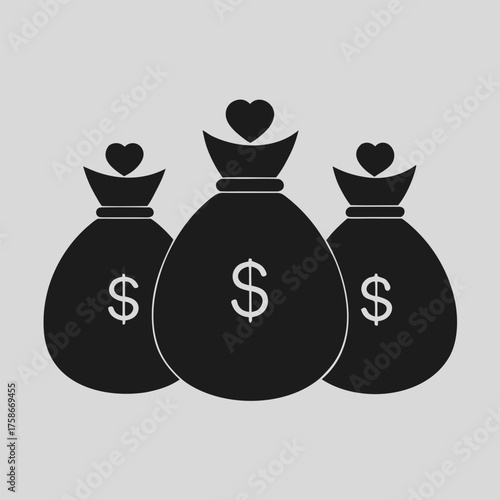 money bag with money