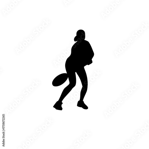 squash player silhouette