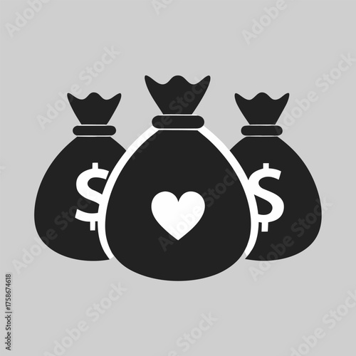 money bag with money