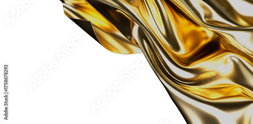 Papier peint Stunning image of shimmering gold fabric