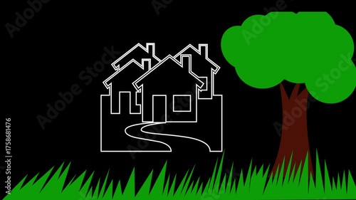 house vector, image of traditional house.