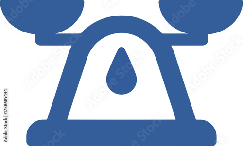Symbol of balance scales measurement justice law concept vector