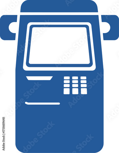 Modern atm machine for cash withdrawal and payments vector