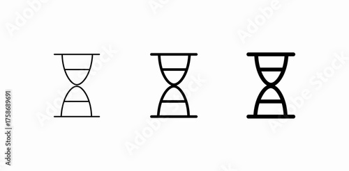 hourglass wait time icon sign vector