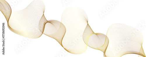 An abstract golden ribbon gracefully weaves across the visual plane, embodying fluidity, elegance, and dynamic movement. It invites viewers into a world of artistic sophistication. background