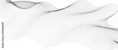 undulating wave of intricate lines creates a dynamic and modern graphic, a study in texture and form. The design features a delicate. background