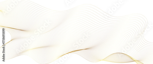 A series of gold line waves gently flow across the image, creating a sense of movement and depth. background
