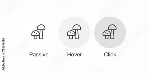 wild forest mushrooms icon sign vector