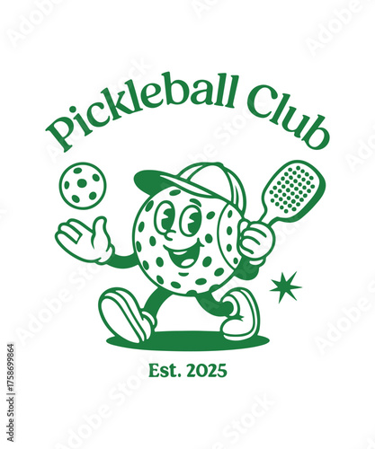 PrintFunny Pickleball Cocktail Club Shirt, Vintage Dink Responsibly Graphic Tee, Cute Pickleball Gift”