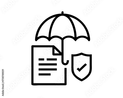 Insurance policy document under umbrella