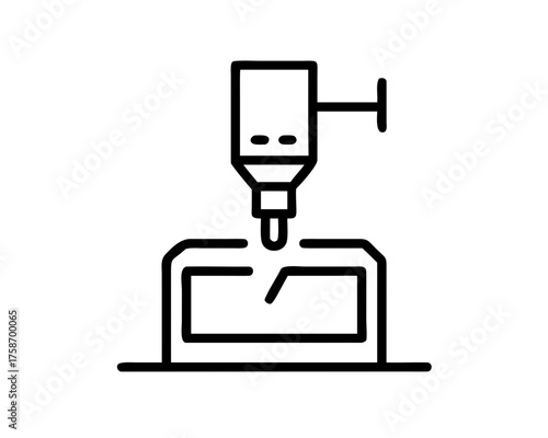 Laser cutting machine precisely cuts a material