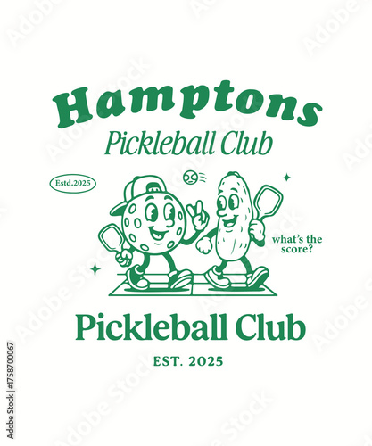 Obraz na plátně PrintFunny Pickleball Cocktail Club Shirt, Vintage Dink Responsibly Graphic Tee,