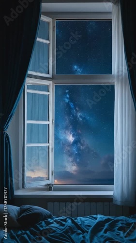 Wallpaper Mural A Window Whispering to the Stars Torontodigital.ca