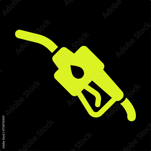 Nozzle trendy attractive design useful green creative vector Illustration art colorful background