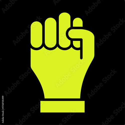 Protest trendy attractive design useful green creative vector Illustration art colorful background