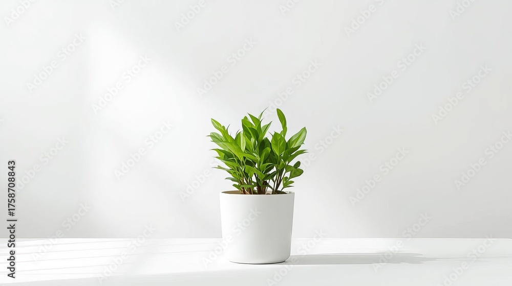 Fototapeta premium potted plants white background