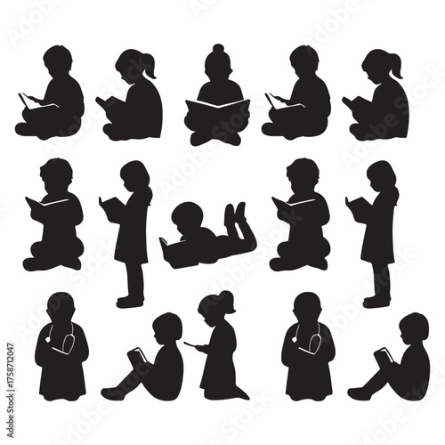 Diverse group of children reading books, illustrating the joy and importance of literacy for young minds