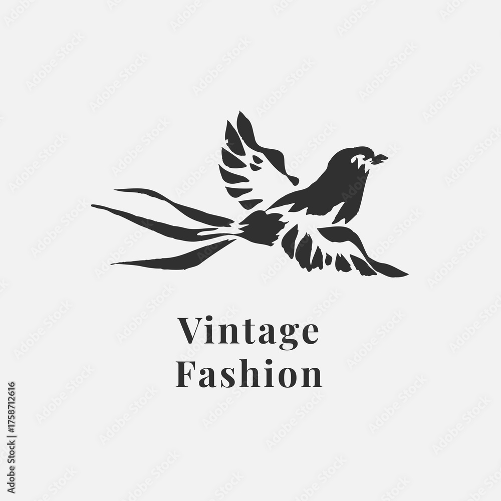 Obraz premium Vintage fashion vintage logo template