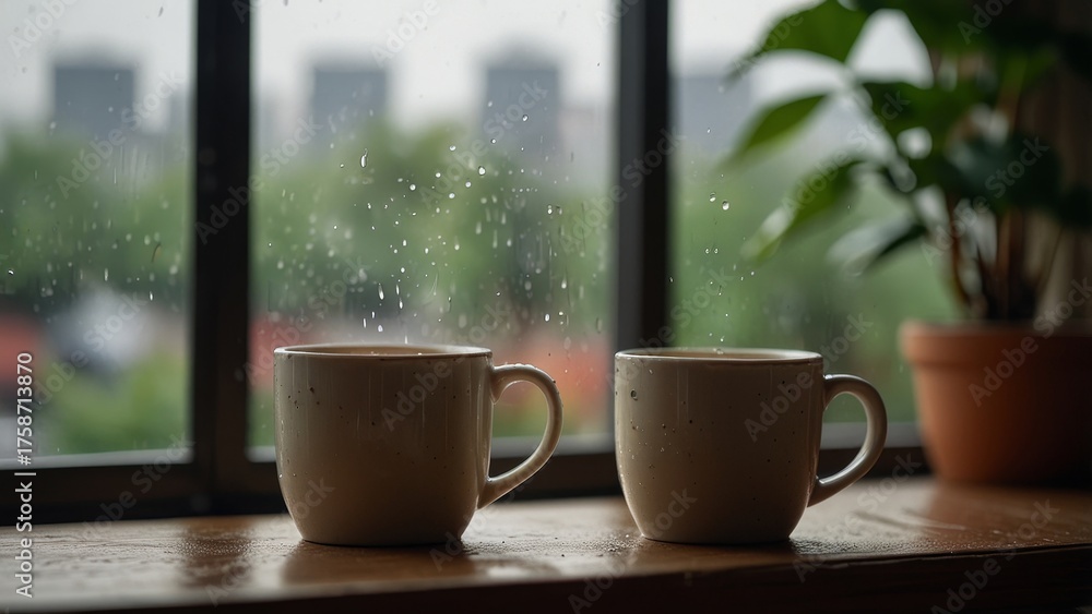 Fototapeta premium coffee on table background