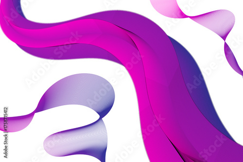Vibrant gradient flowing ribbons on a white background