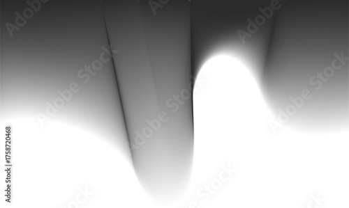 A design featuring fluid wave-like contours with smooth gradient shadows.