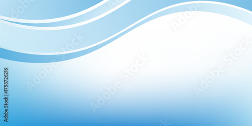 Abstract blue waves background, minimal waves design concept