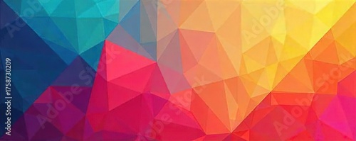 Vibrant Geometric Background Dynamic Abstract Shapes for Modern Tech & Design Presentations