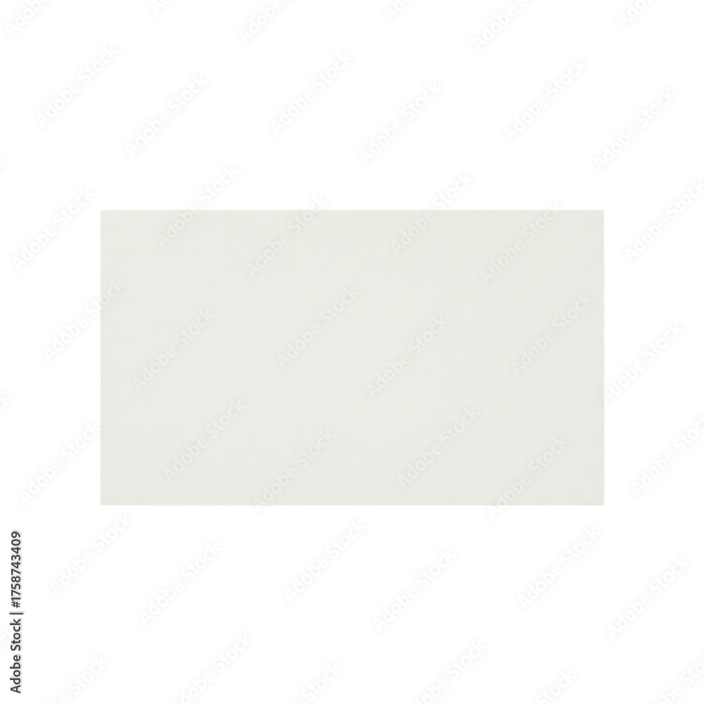 Fototapeta premium Blank white horizontal rectangular sheet of paper mockup