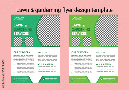 This editable social media flyer template enhances your garden services' online presence. It is perfect for promoting landscaping, lawn care, and outdoor design services across various platforms.