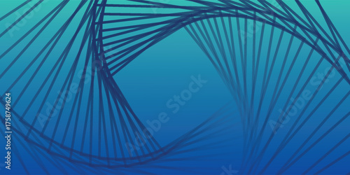 Business Conference Template — Modern Blue Gradient Background with Abstract Lines. Eps 10