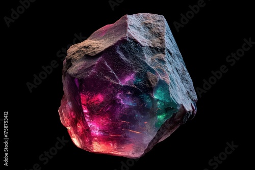A vibrant, multicolored min...