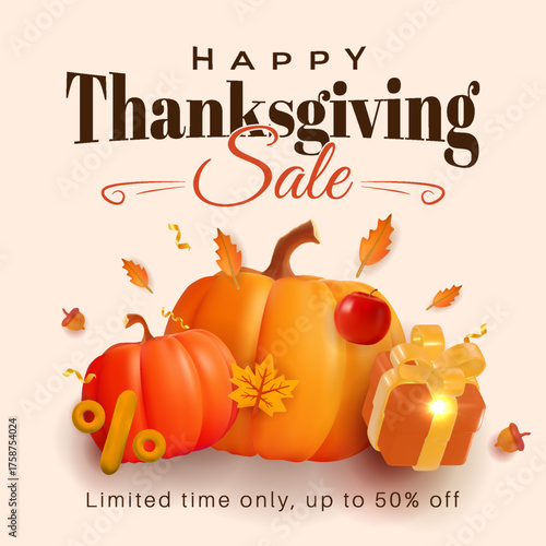 Happy Thanksgiving Sale Limited Time Offers On Pumpkins, Gifts, And Autumn Decor