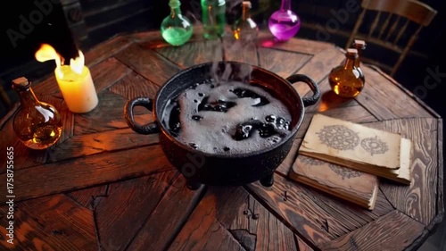 cinematic macro of a silver goblet filled with dark red liquid resembling blood, candle reflections shimmering on surface
