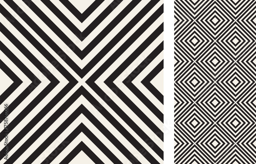 Modern geometric seamless Tile. Stylish pattern for ceramic tile, wallpaper, linoleum, textile, web page background. Vector illustration
