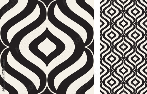 Modern geometric seamless Tile. Stylish pattern for ceramic tile, wallpaper, linoleum, textile, web page background. Vector illustration
