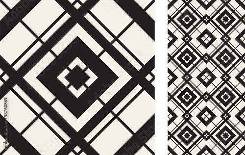 Modern geometric seamless Tile. Stylish pattern for ceramic tile, wallpaper, linoleum, textile, web page background. Vector illustration