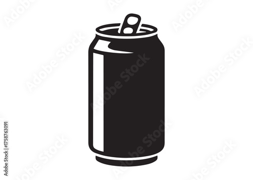 Soda can icon,Soda can solid vector