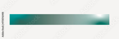 Green gradient divider sticker, geometric shape vector