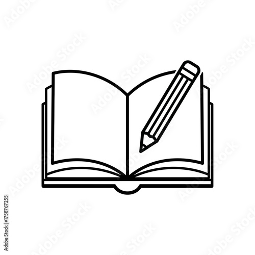 open book vector