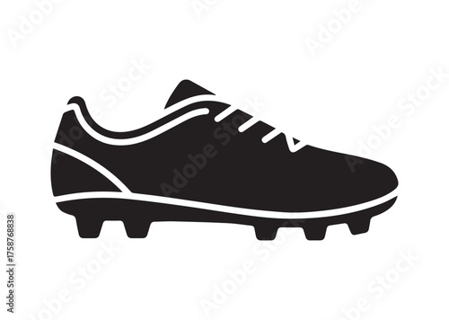 Soccer shoe icon, Soccer shoe solid vector