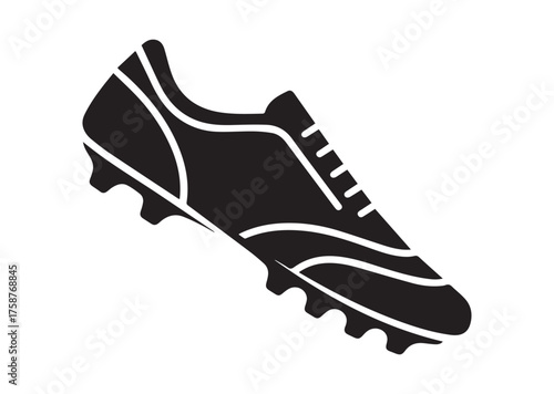 Soccer shoe icon, Soccer shoe solid vector