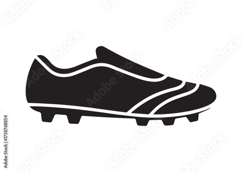 Soccer shoe icon, Soccer shoe solid vector