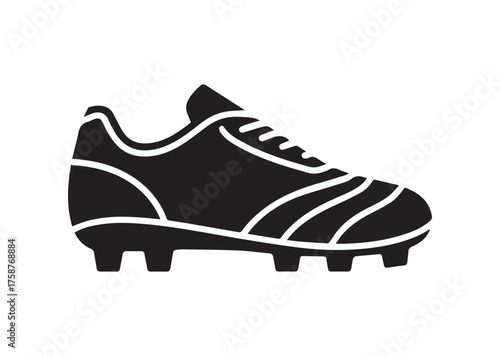 Soccer shoe icon, Soccer shoe solid vector