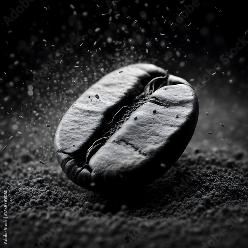 black and white