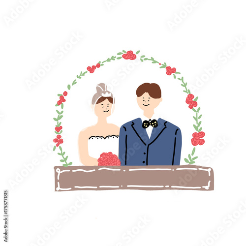 Just married image