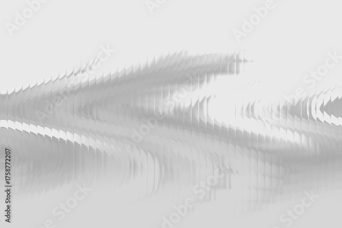 Abstract flowing white and gray waves with subtle texture and light