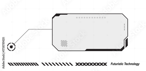 Futuristic Call Out Box Element Vector Editable